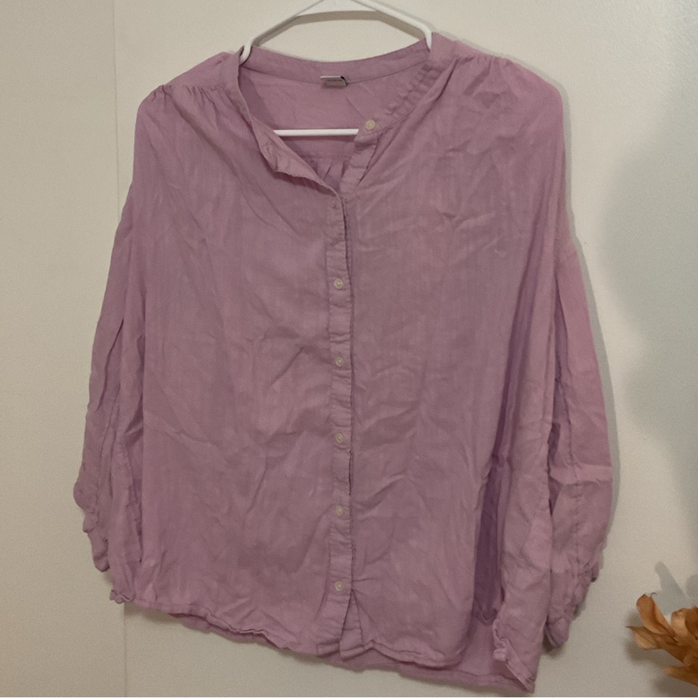 Old Navy Light Purple Button-Down Shirt